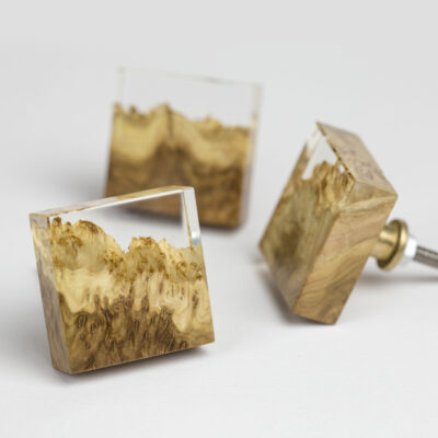 Brown Mallee & Resin Cabinet Knob