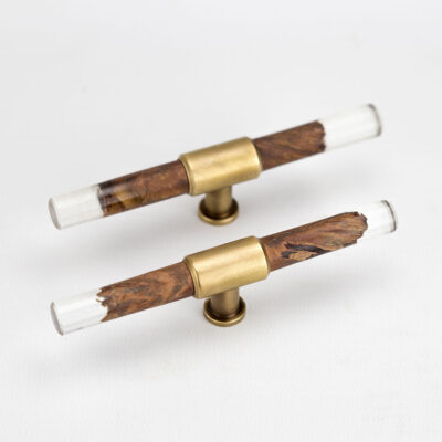 Jarrah & Resin Round Bar Handles